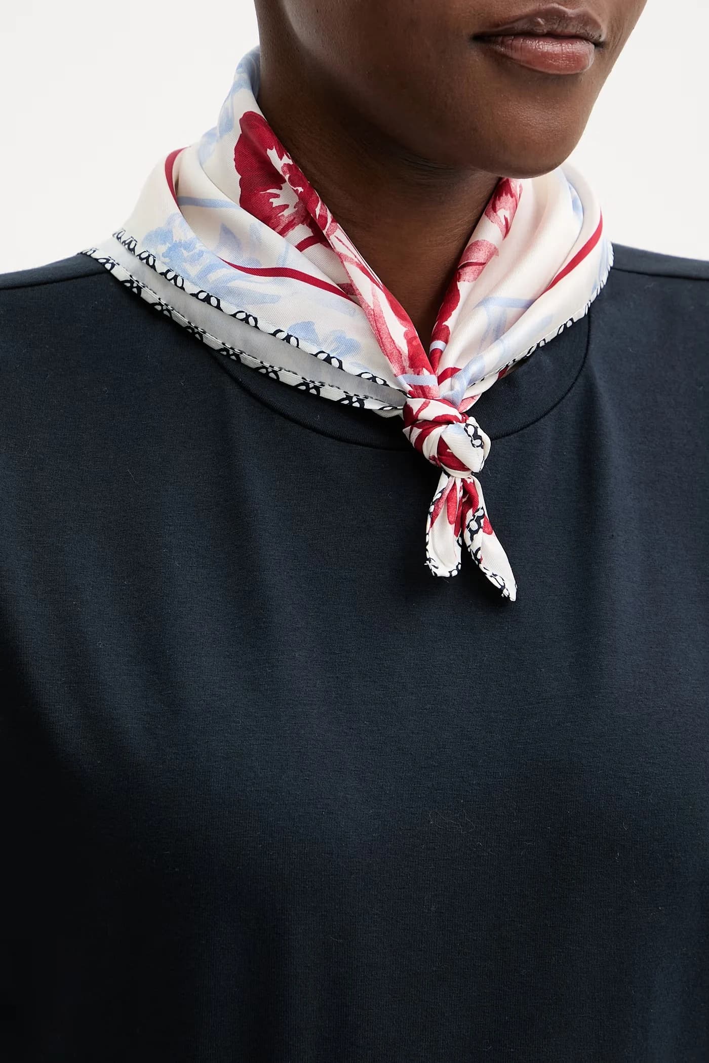 Женская хлопковая футболка с эластаном Emme от Marella - фото 5