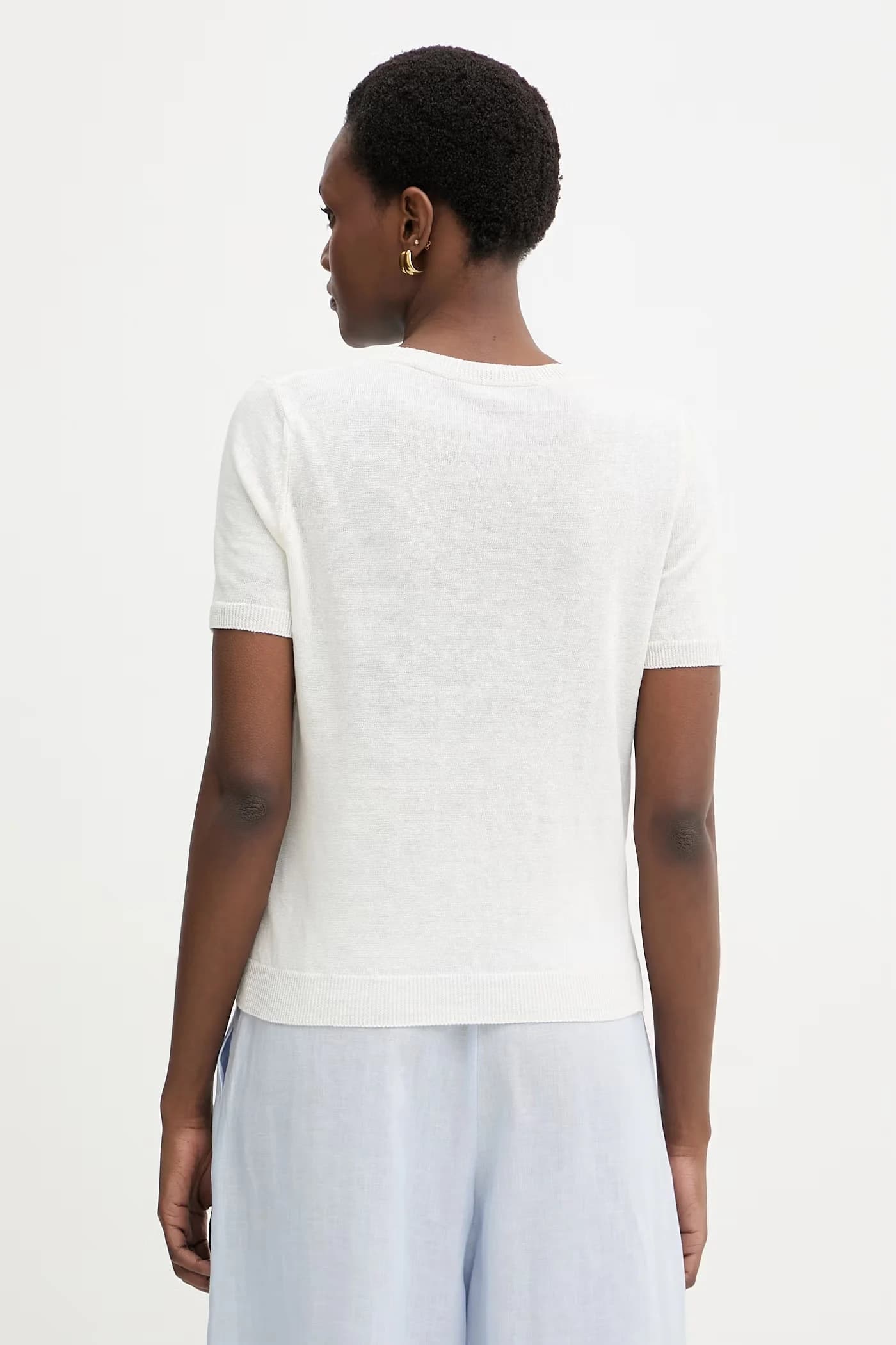 PANCONE женская льняная футболка - фото 3