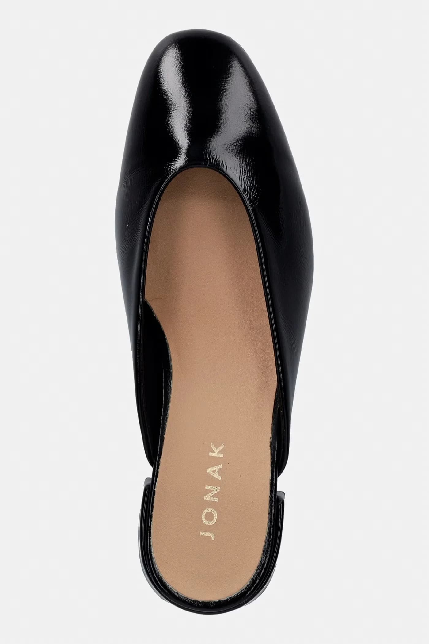 Женские кожаные шлепанцы NINE VERNIS PLISSE на низком каблуке - фото 4