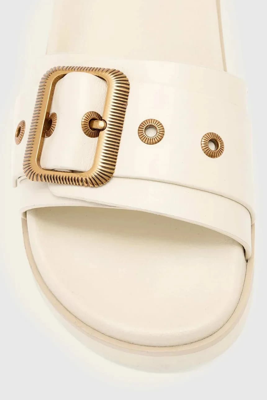 Женские кожаные шлепанцы Ellie Western Sandals - фото 5