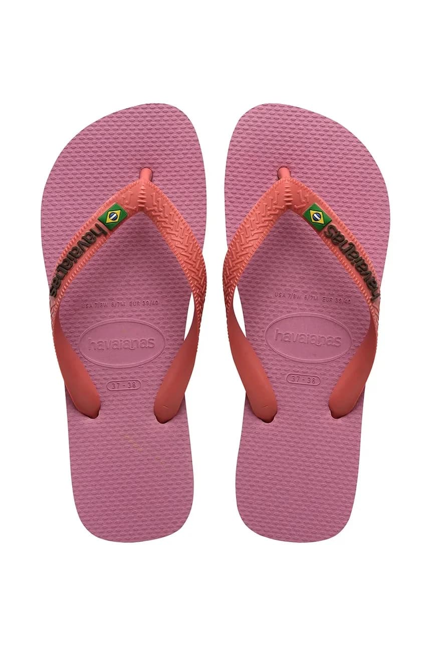 Женские шлепанцы с логотипом BRASIL LOGO