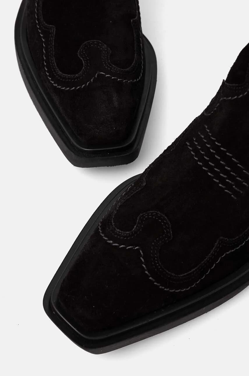 Замшевые ковбойские сапоги - фото 3