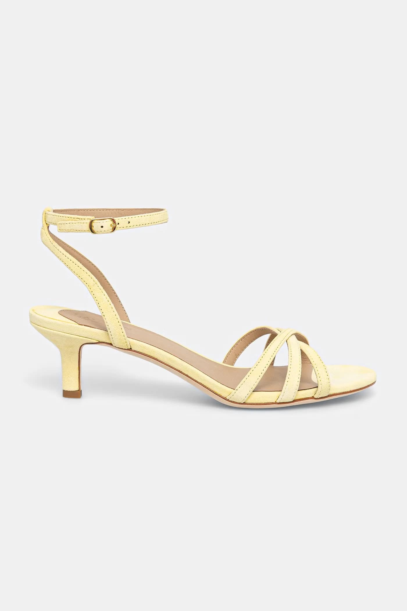 замшевые босоножки Kendyl Kttn на низком каблуке - фото 2