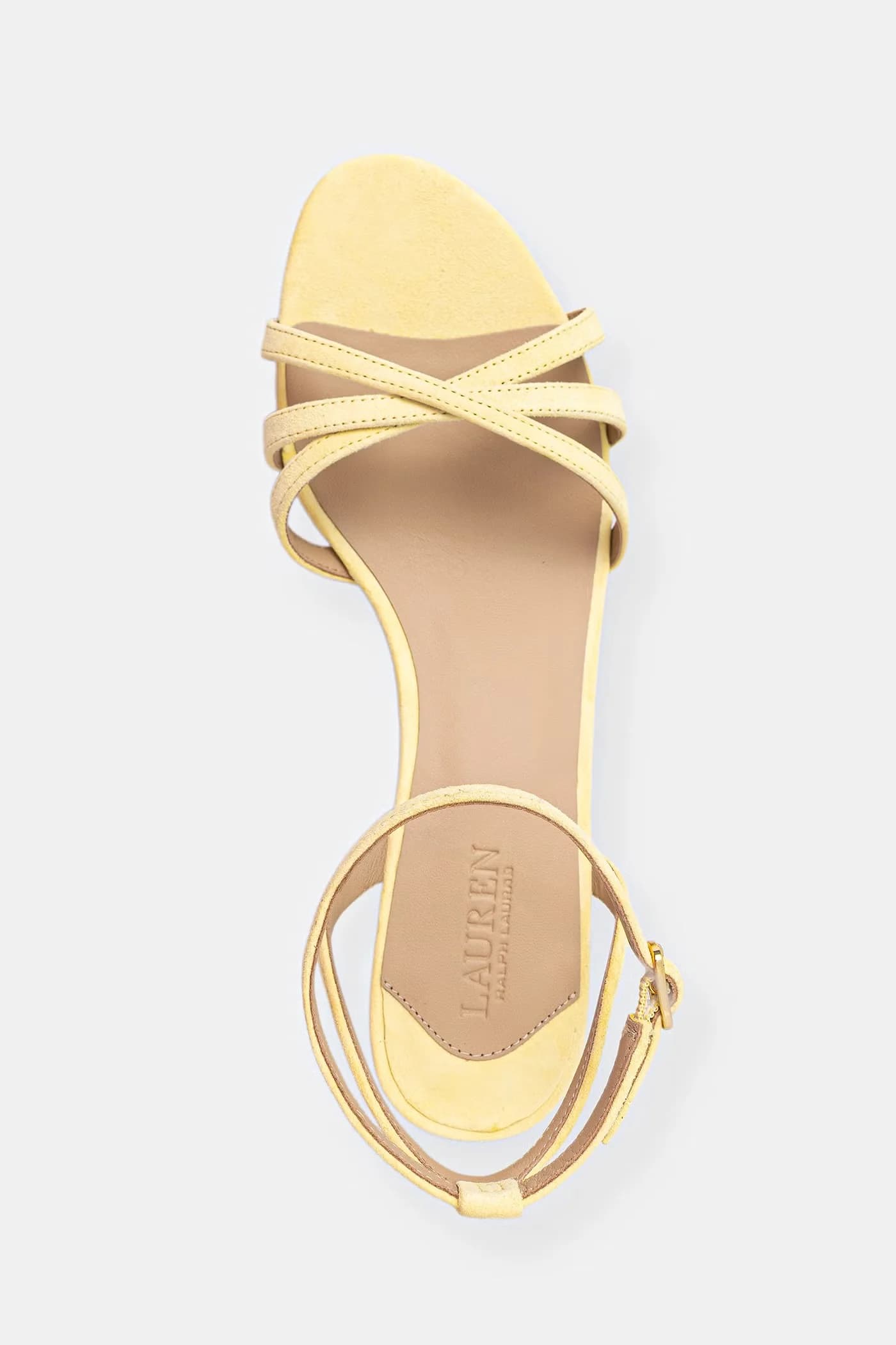 замшевые босоножки Kendyl Kttn на низком каблуке - фото 4