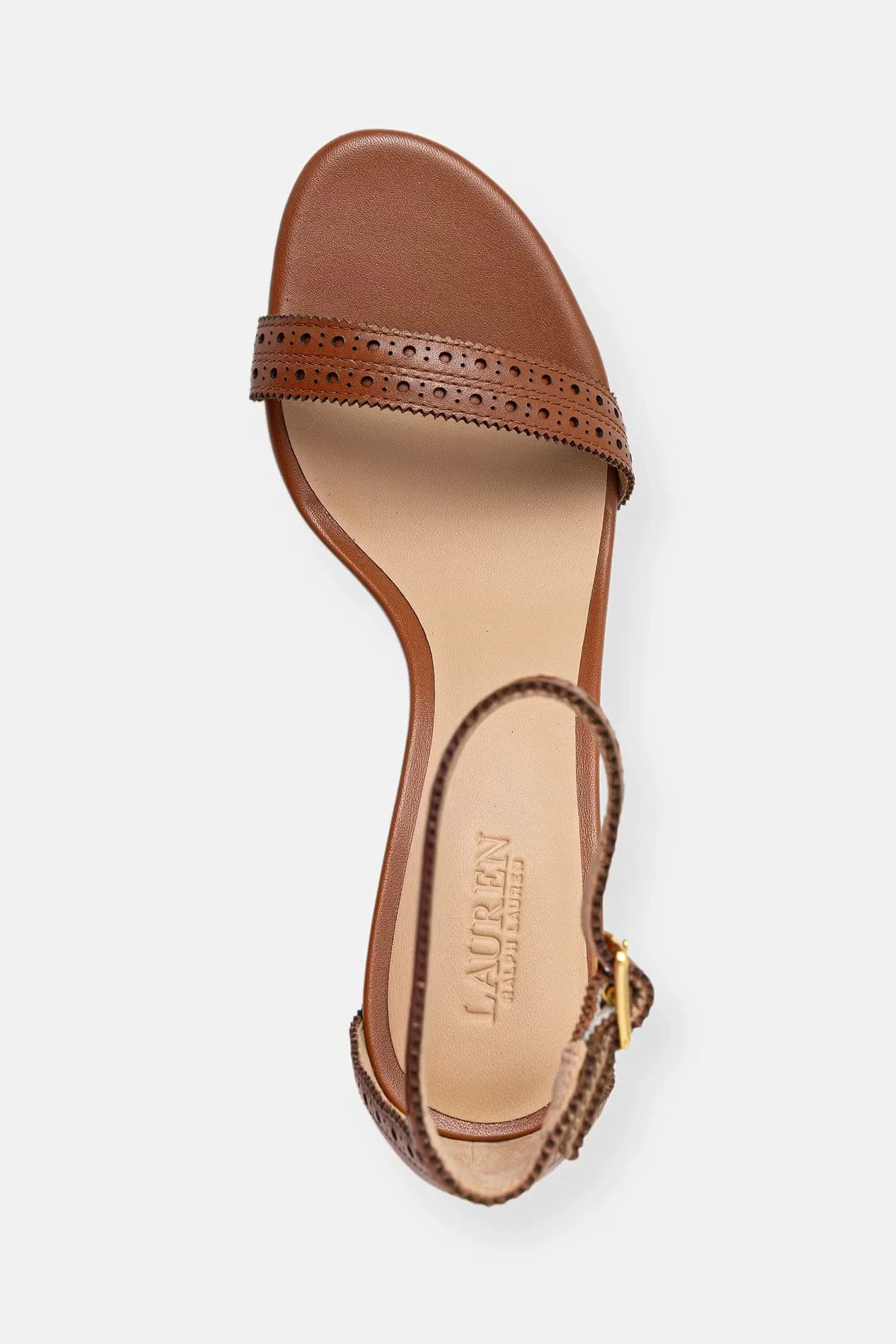 кожаные босоножки Allie M на высоком каблуке - фото 4