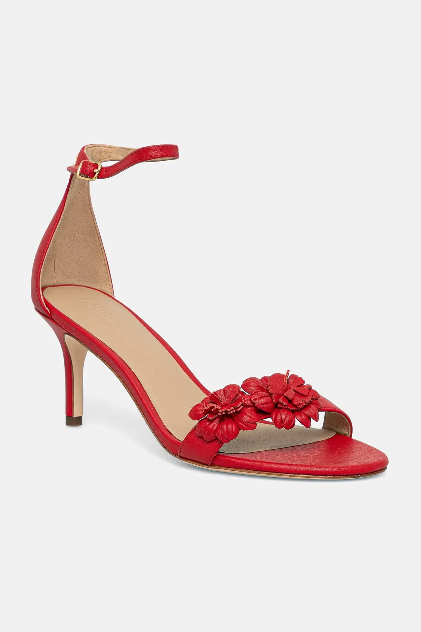 Кожаные босоножки Allie M Flwr на высоком каблуке