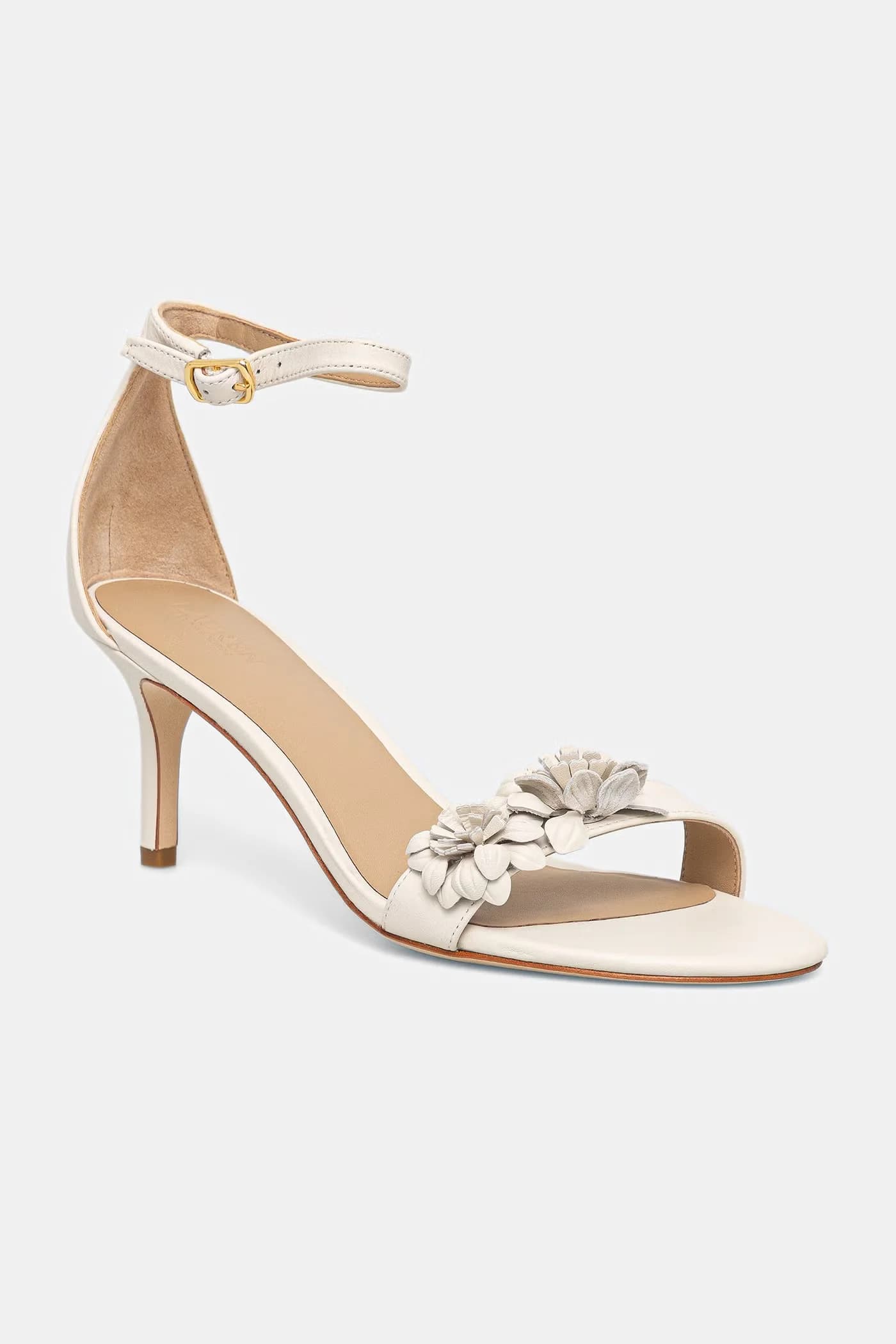 Кожаные босоножки Allie M Flwr на высоком каблуке
