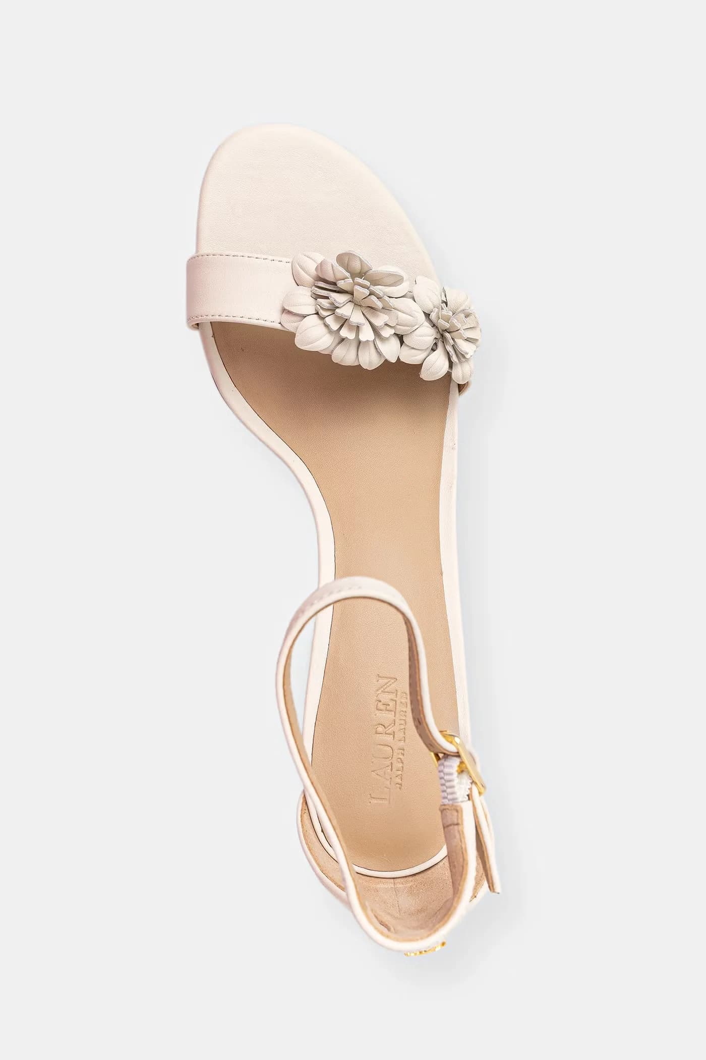 Кожаные босоножки Allie M Flwr на высоком каблуке - фото 4