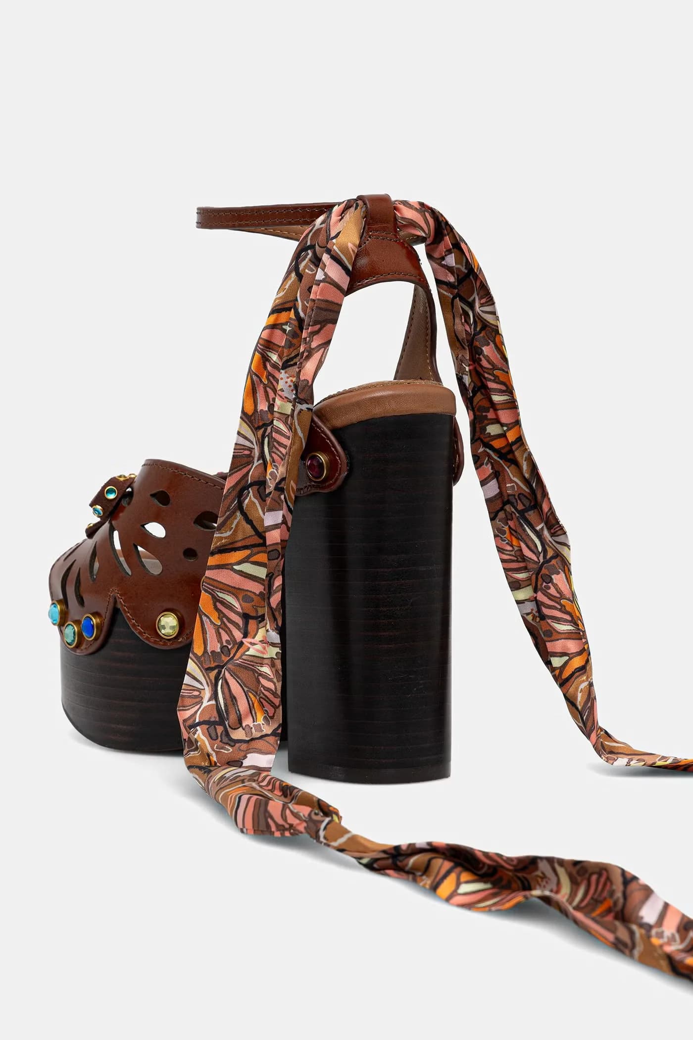 кожаные сандалии Butterfly Platform Sdl - фото 3