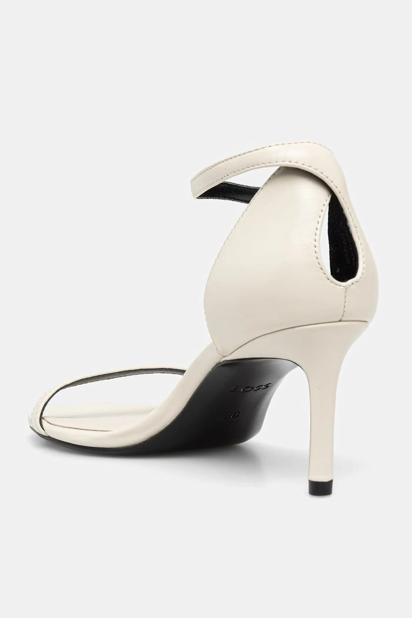 кожаные босоножки Gracey на высоком каблуке - фото 3