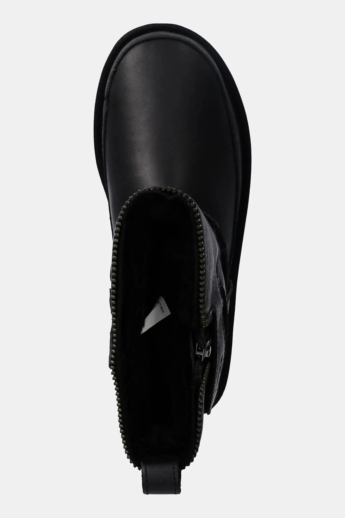 Кожаные зимние ботинки Classic Short Moto Boot - фото 4