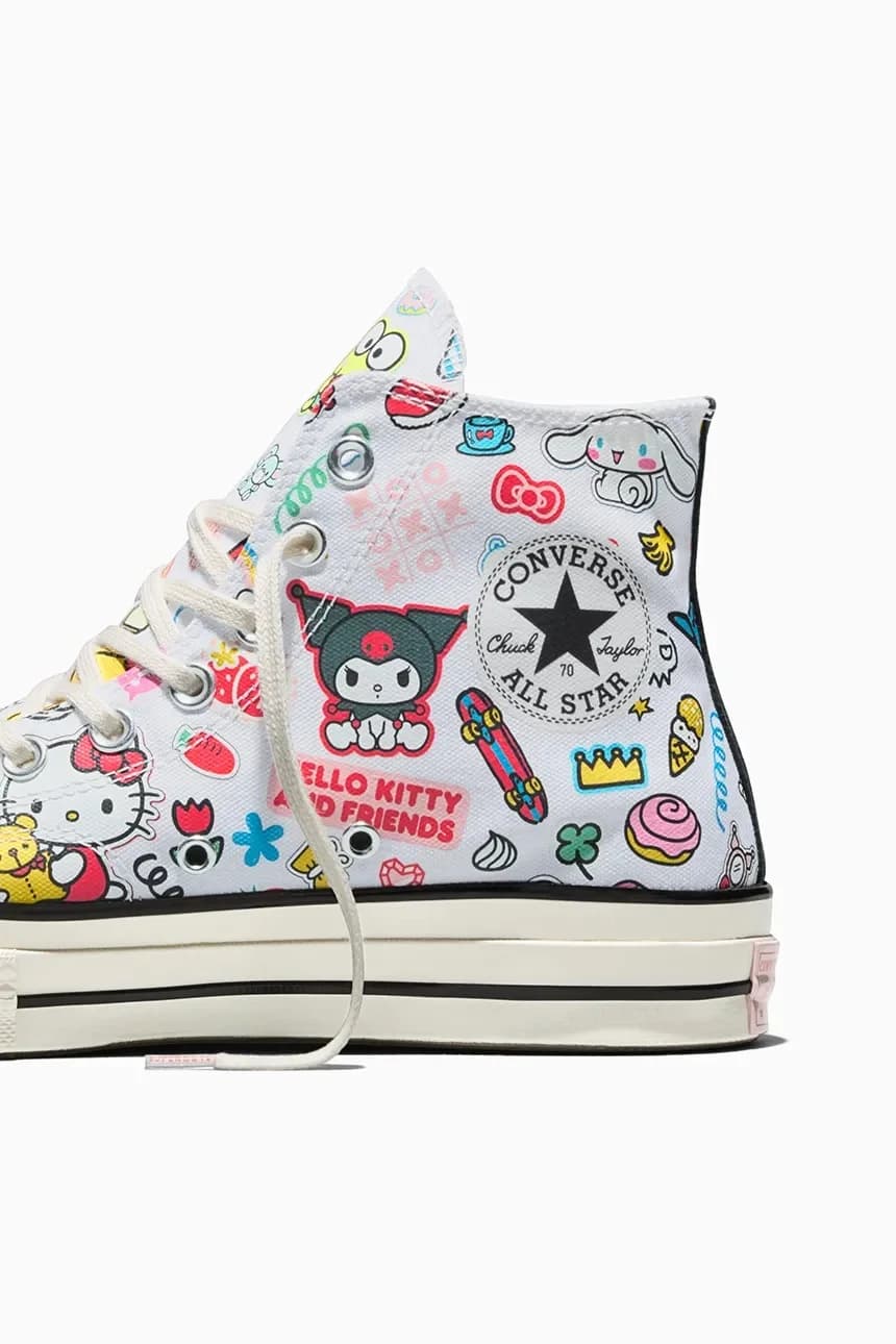 Converse x Hello Kitty Chuck 70 HI женские кроссовки - фото 8