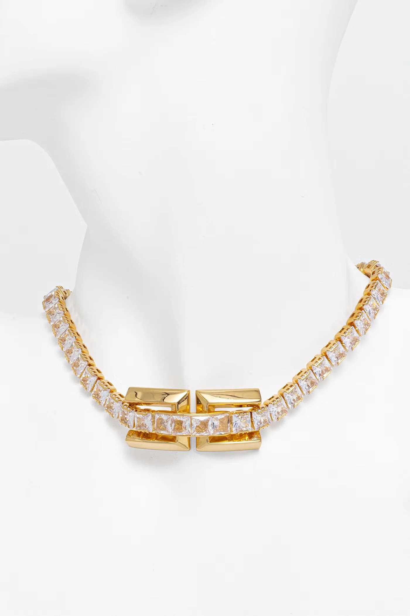 Женский металлический колье - фото 3