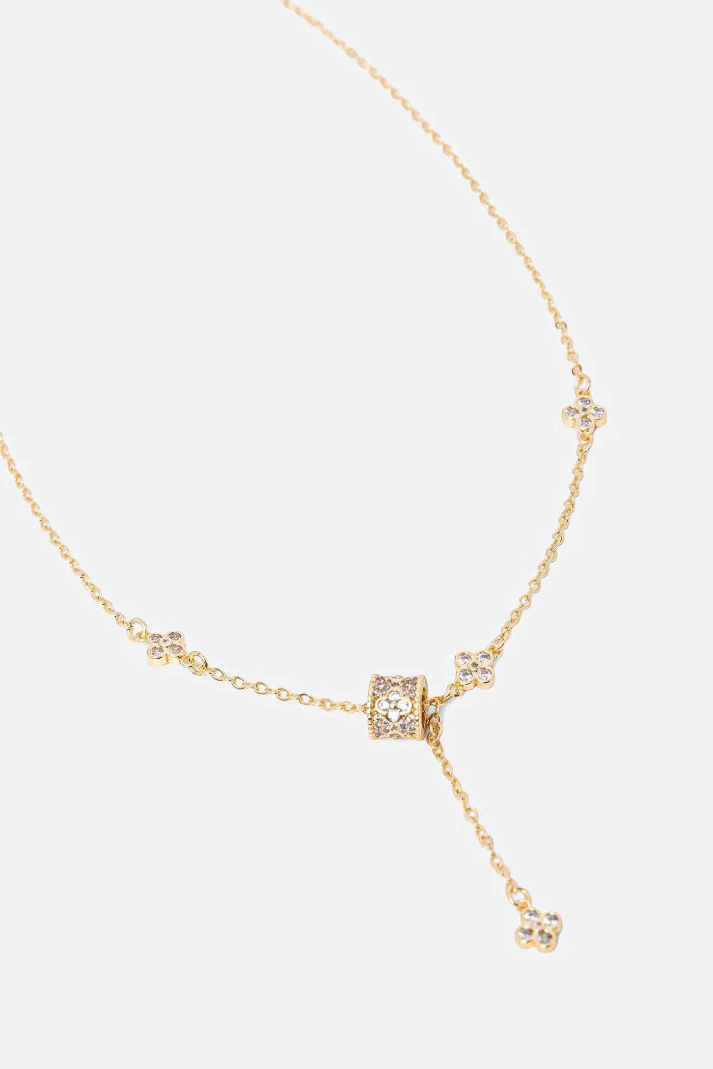 Женское металлическое колье с цирконом JOLIENA - фото 2