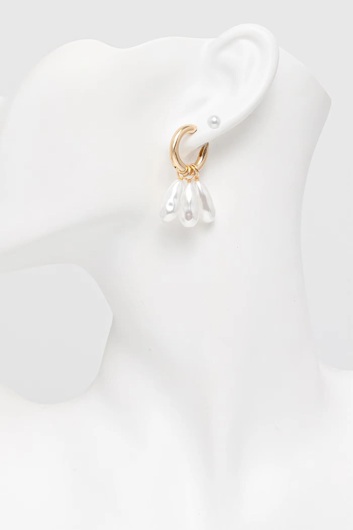 Набор женских металлических сережек SHELLBELLE 6 шт. - фото 9