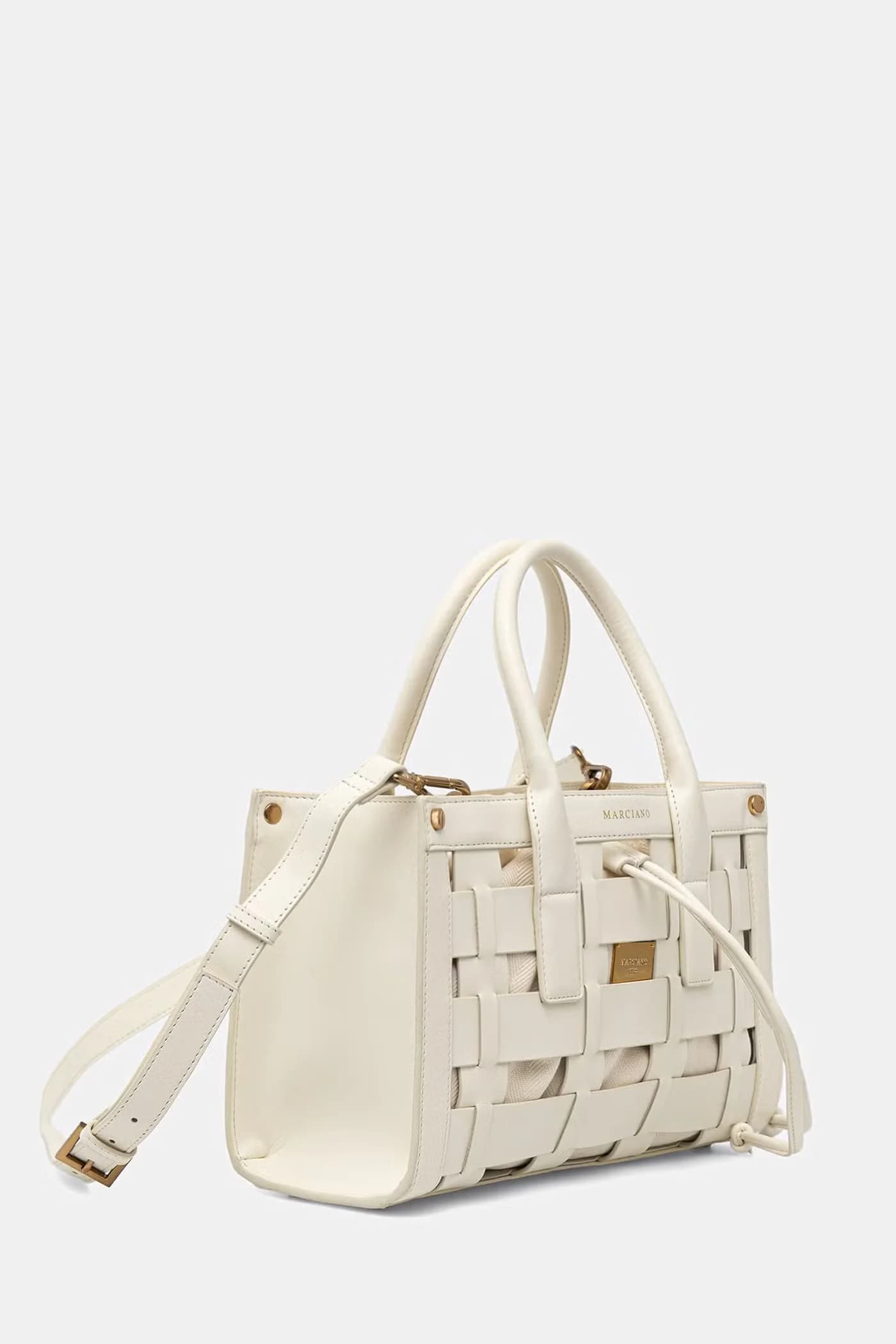 Женская сумка-корзина из искусственной кожи. - фото 2