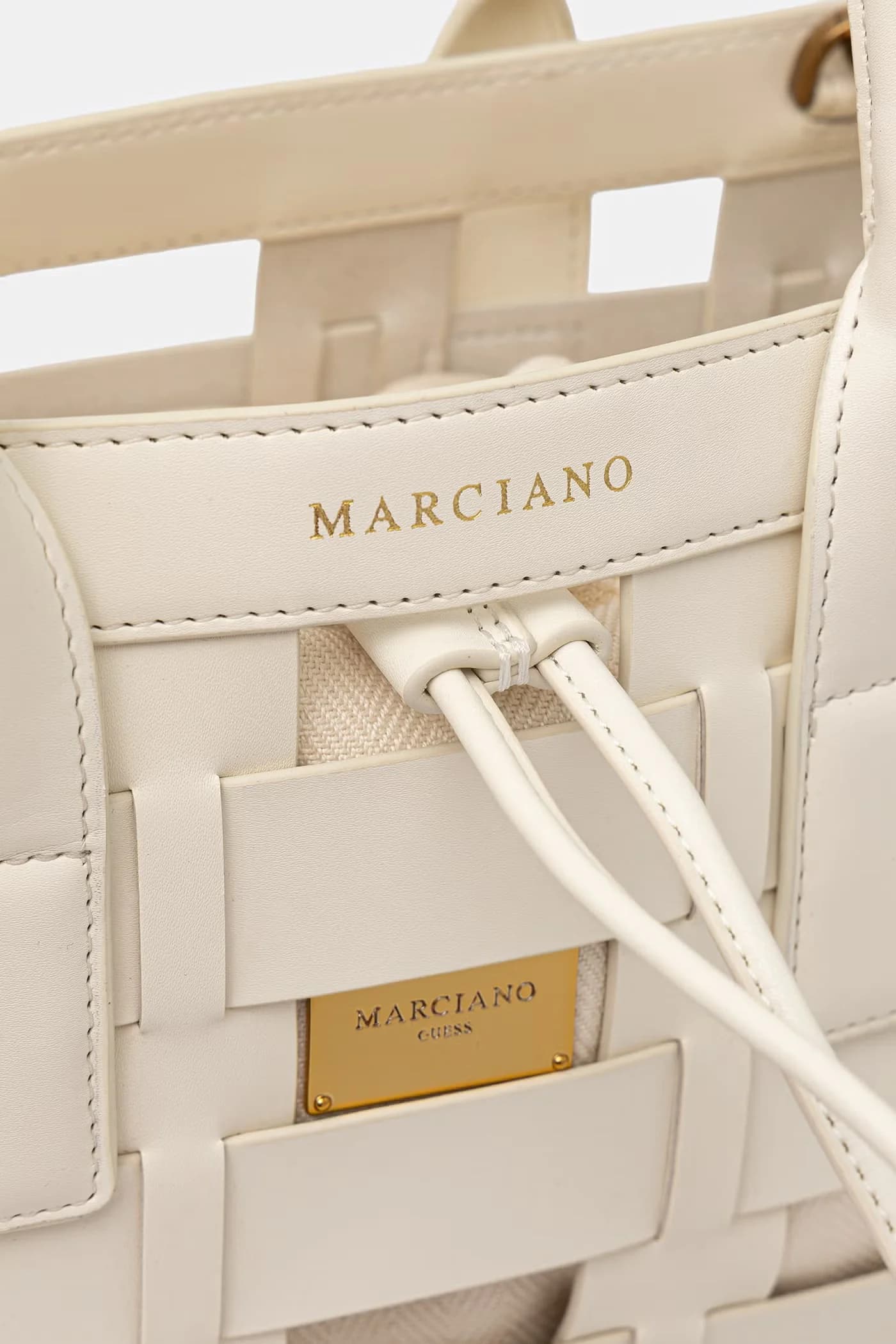 Женская сумка-корзина из искусственной кожи. - фото 4