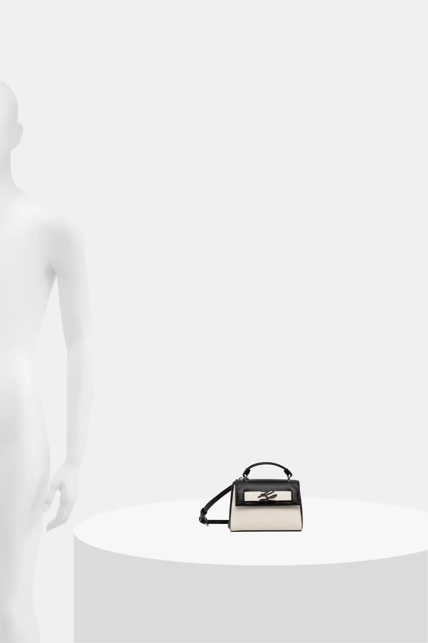 Женская кожаная сумка через плечо K/AUTOGRAPH - фото 6