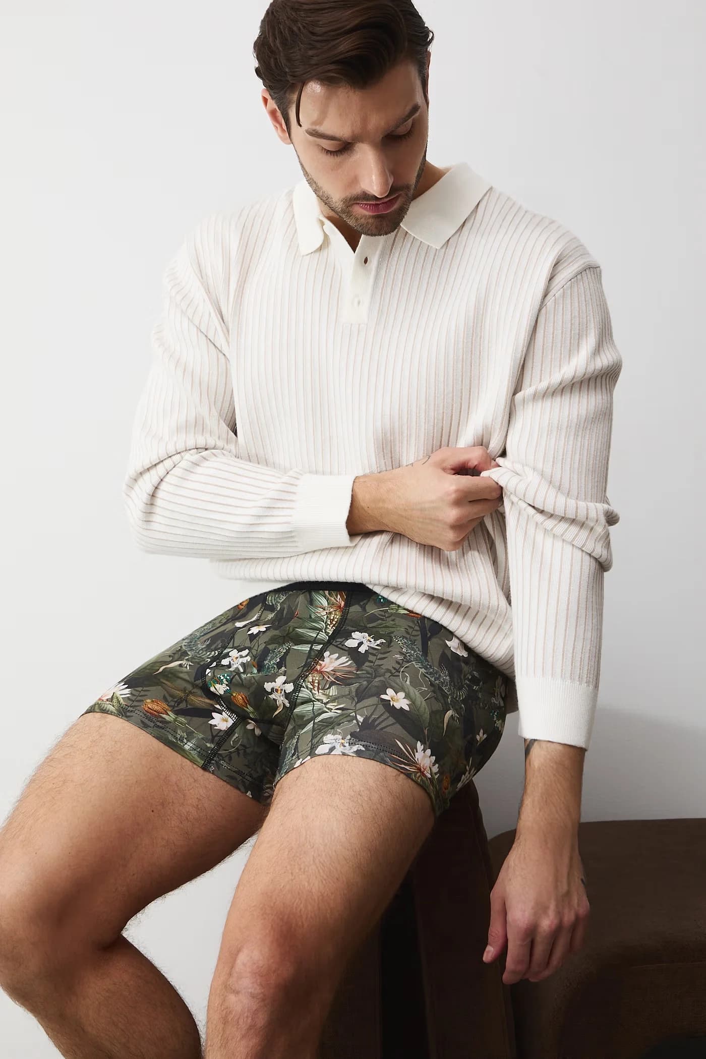 Мужские боксеры из хлопка с эластаном, 2 пары