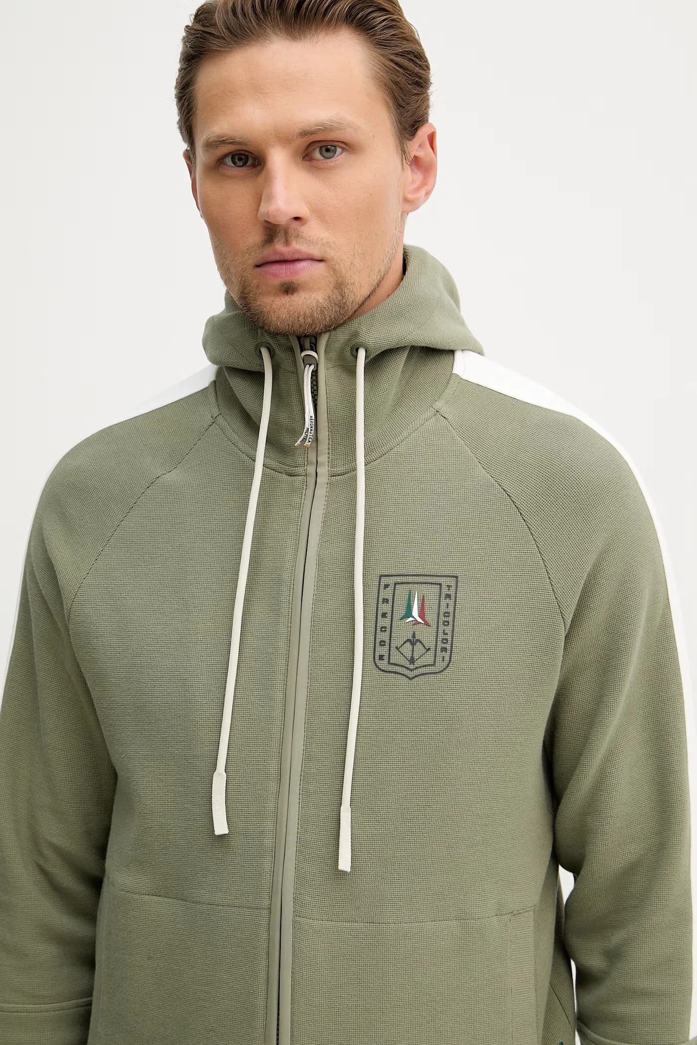 Мужской спортивный костюм из хлопка с эластаном - фото 5