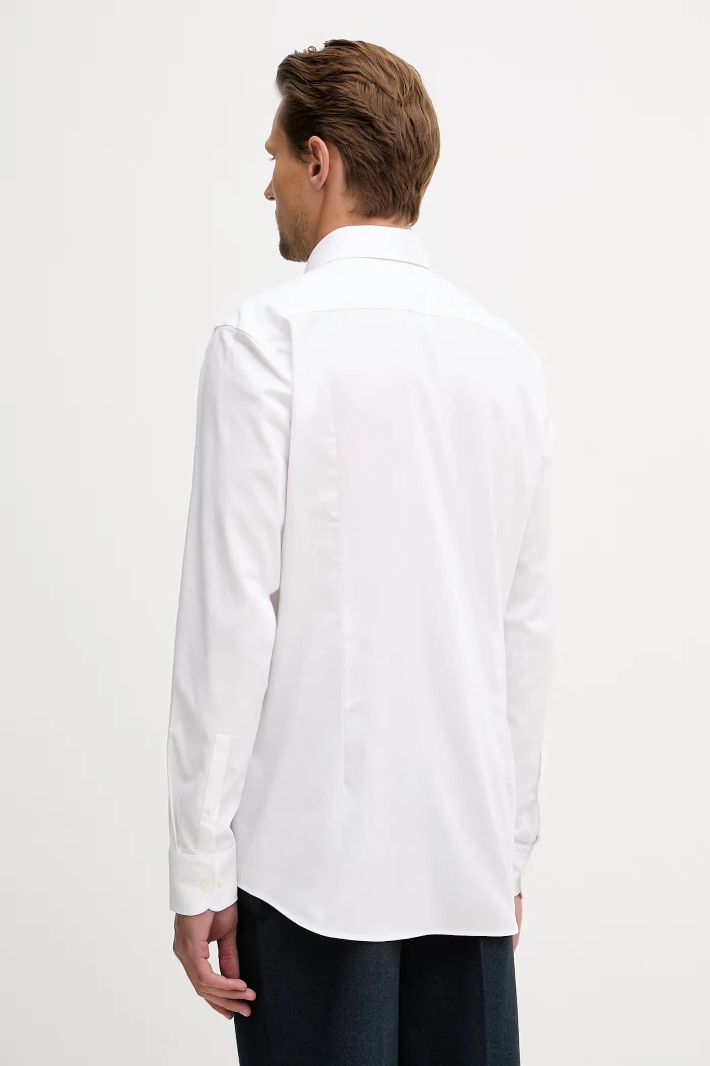 HANK мужская рубашка из хлопка с эластаном - фото 3