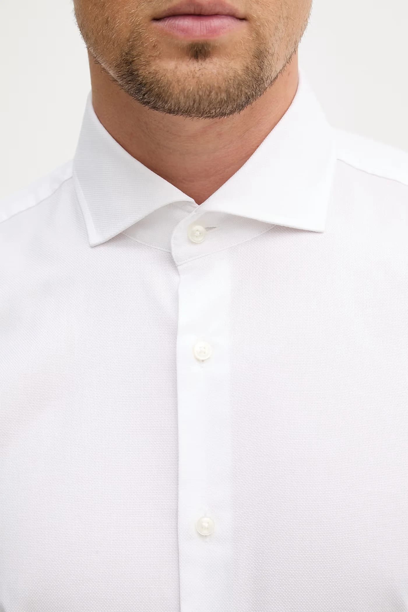 HANK мужская рубашка из хлопка с эластаном - фото 5