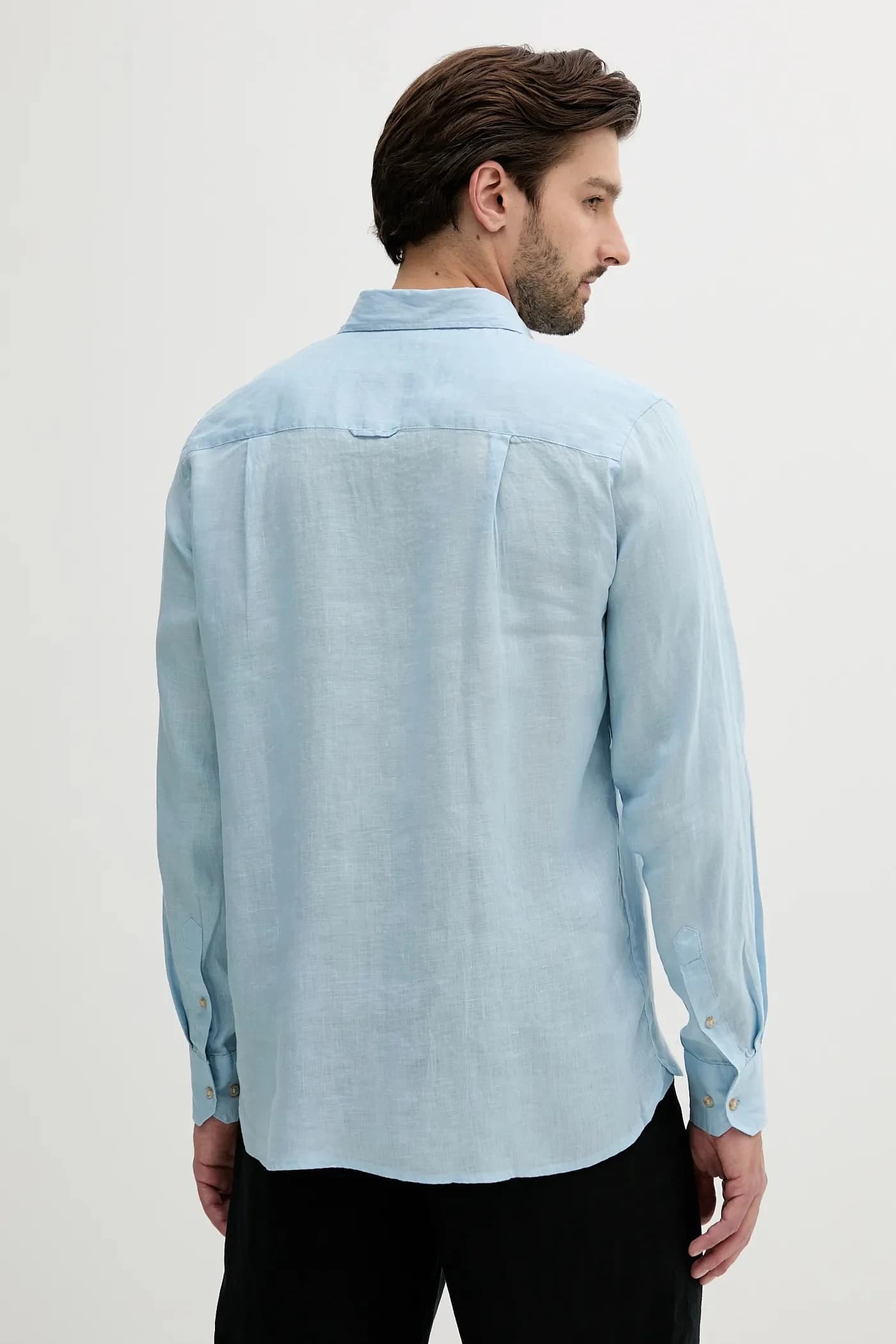 Льняная рубашка - фото 3