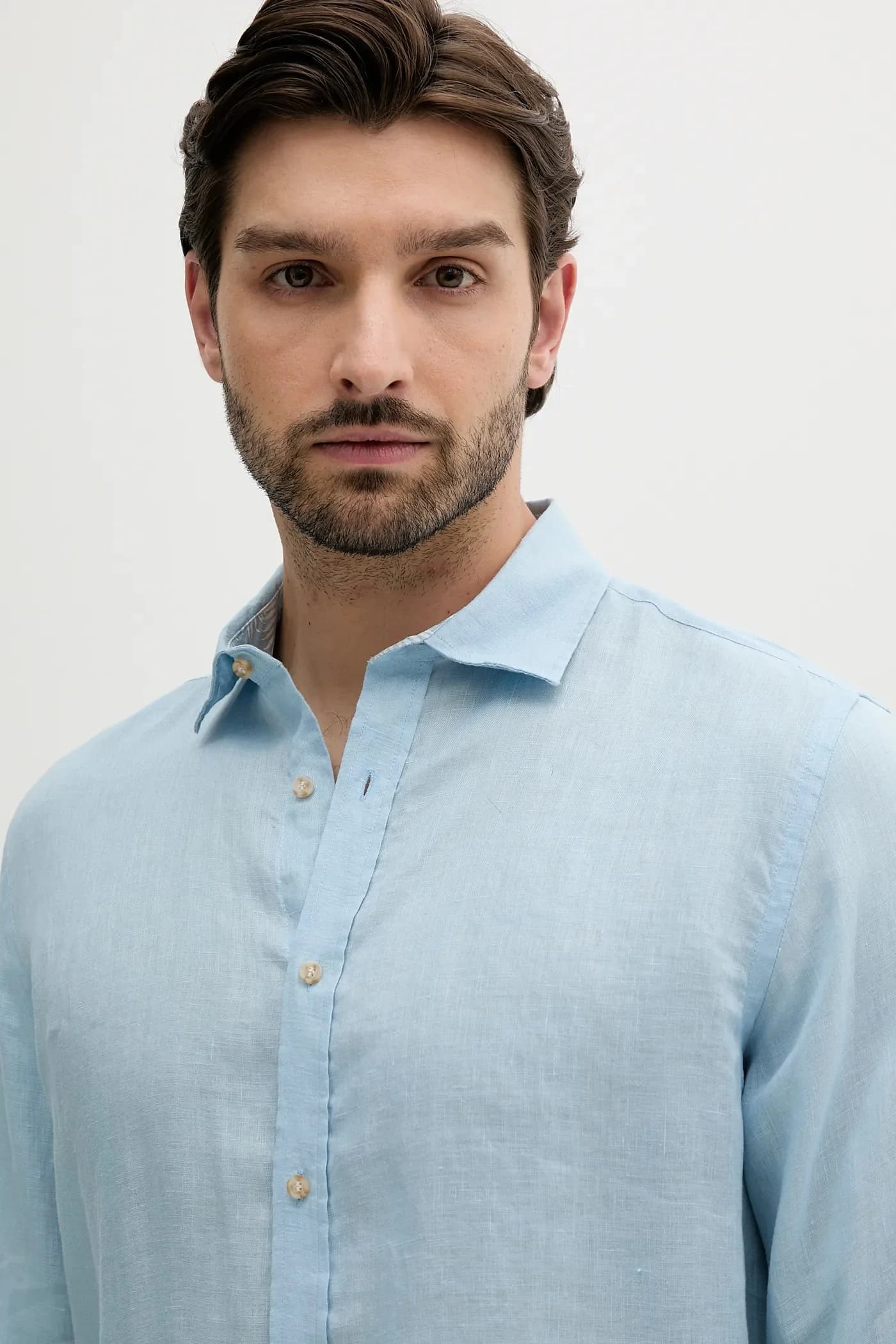 Льняная рубашка - фото 4