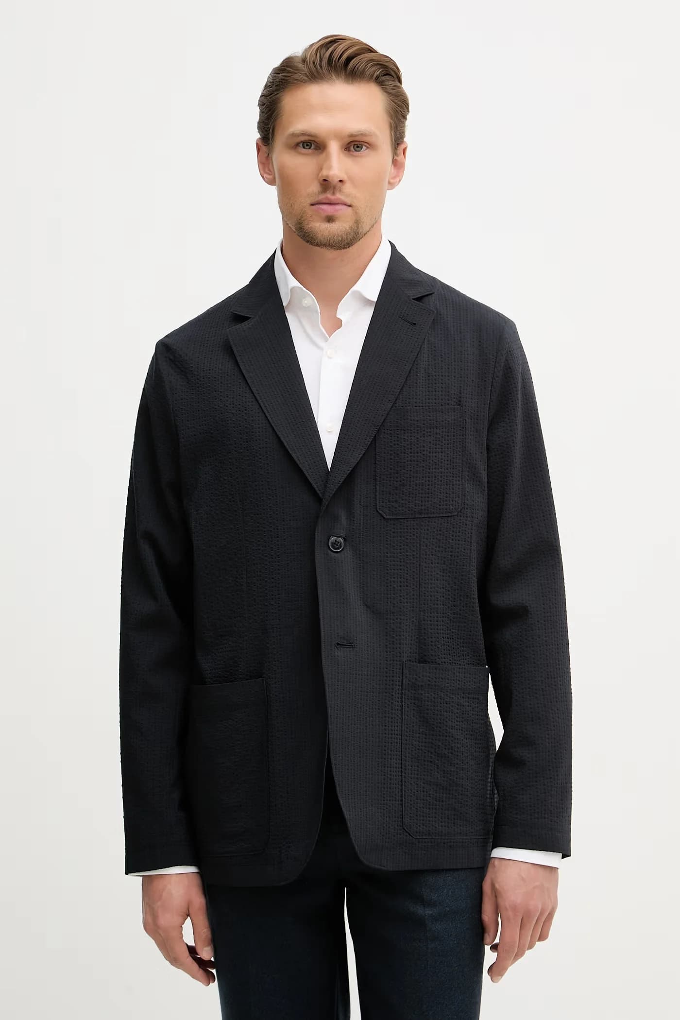 Мужской однобортный пиджак с лиоцеллом