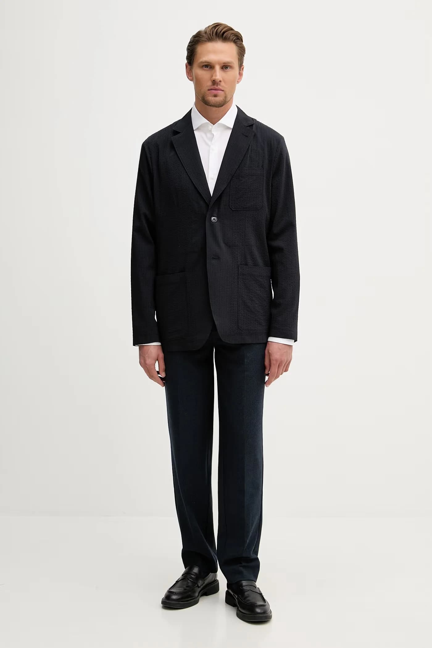 Мужской однобортный пиджак с лиоцеллом - фото 2