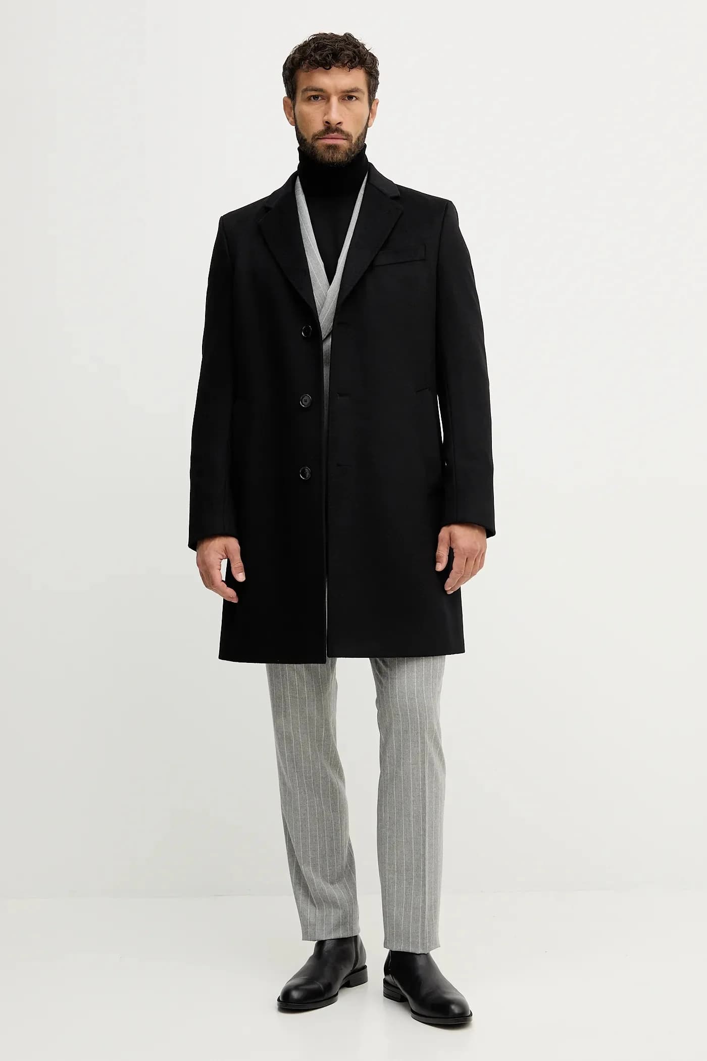 Шерстяное пальто H-Hyde-254 - фото 2