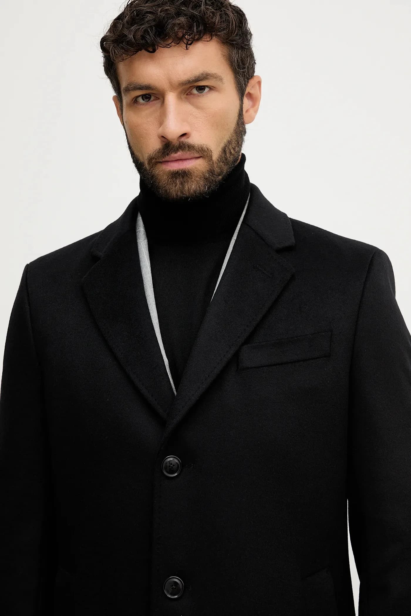 Шерстяное пальто H-Hyde-254 - фото 4