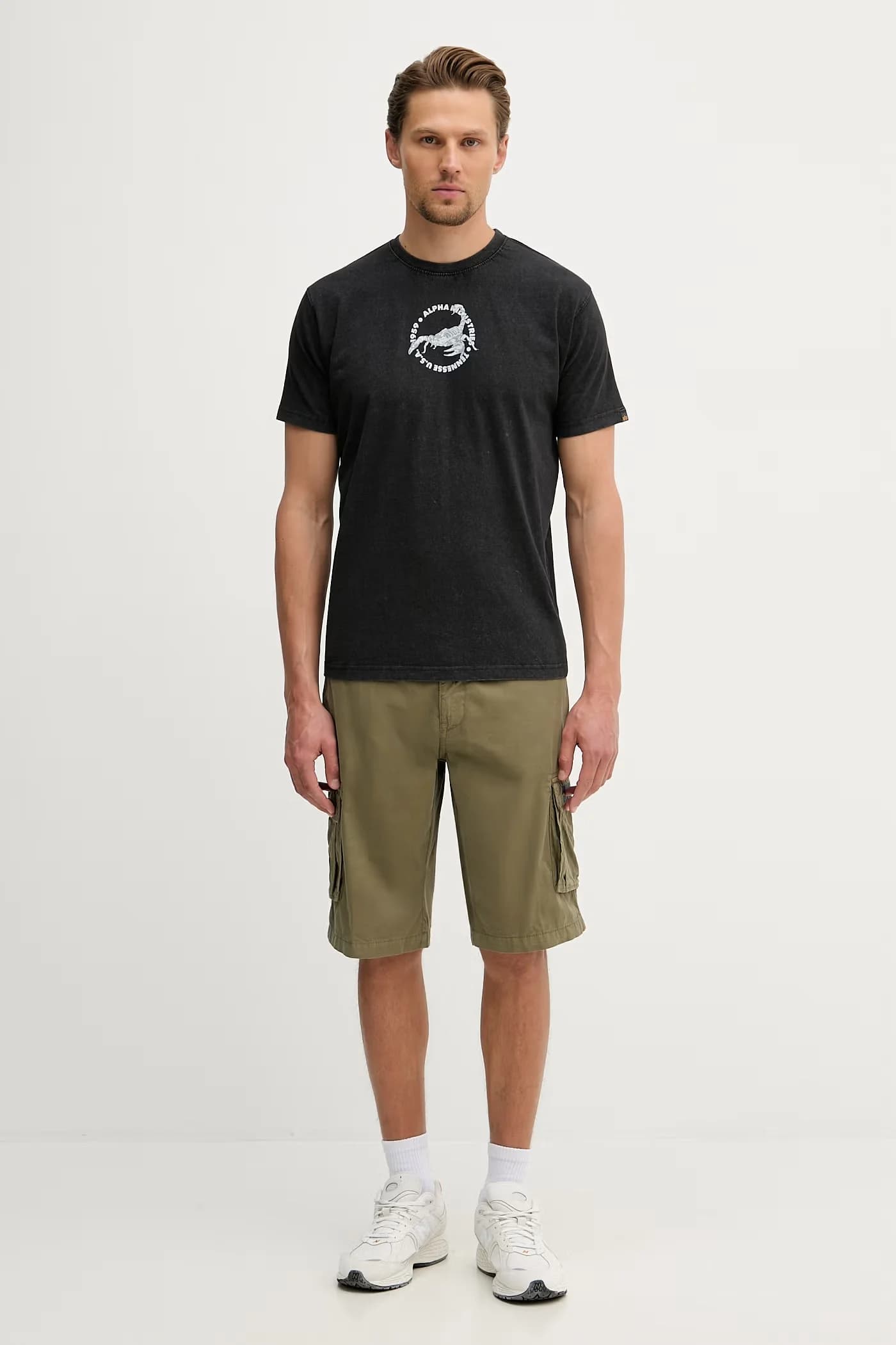 Мужские хлопковые шорты карго - фото 2