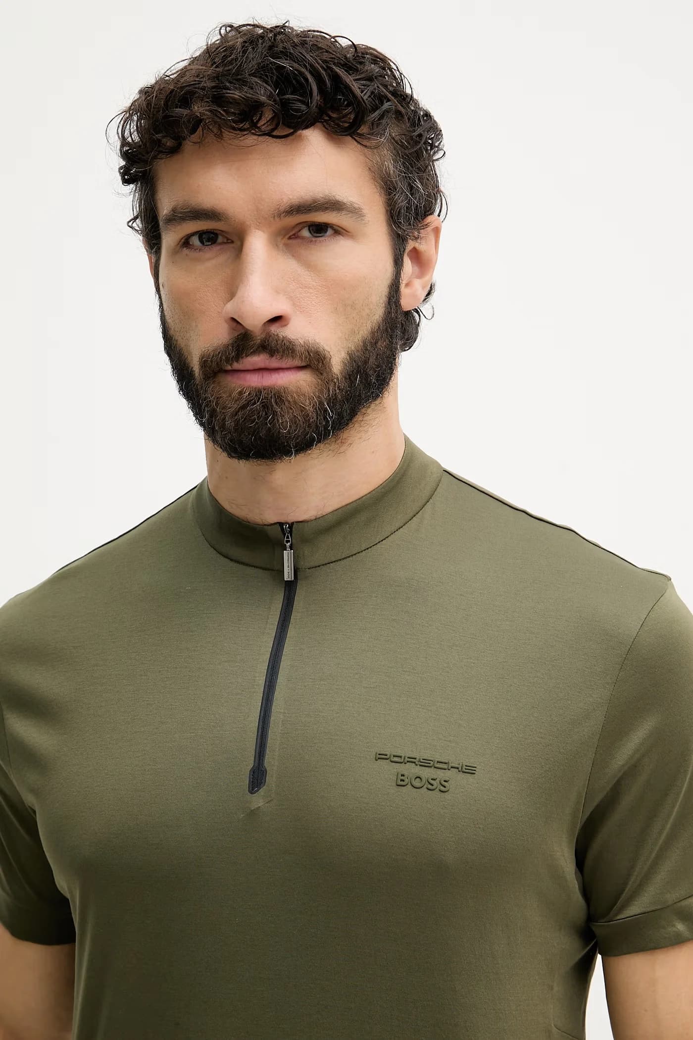 Мужская футболка из хлопка BOSS X PORSCHE - фото 4