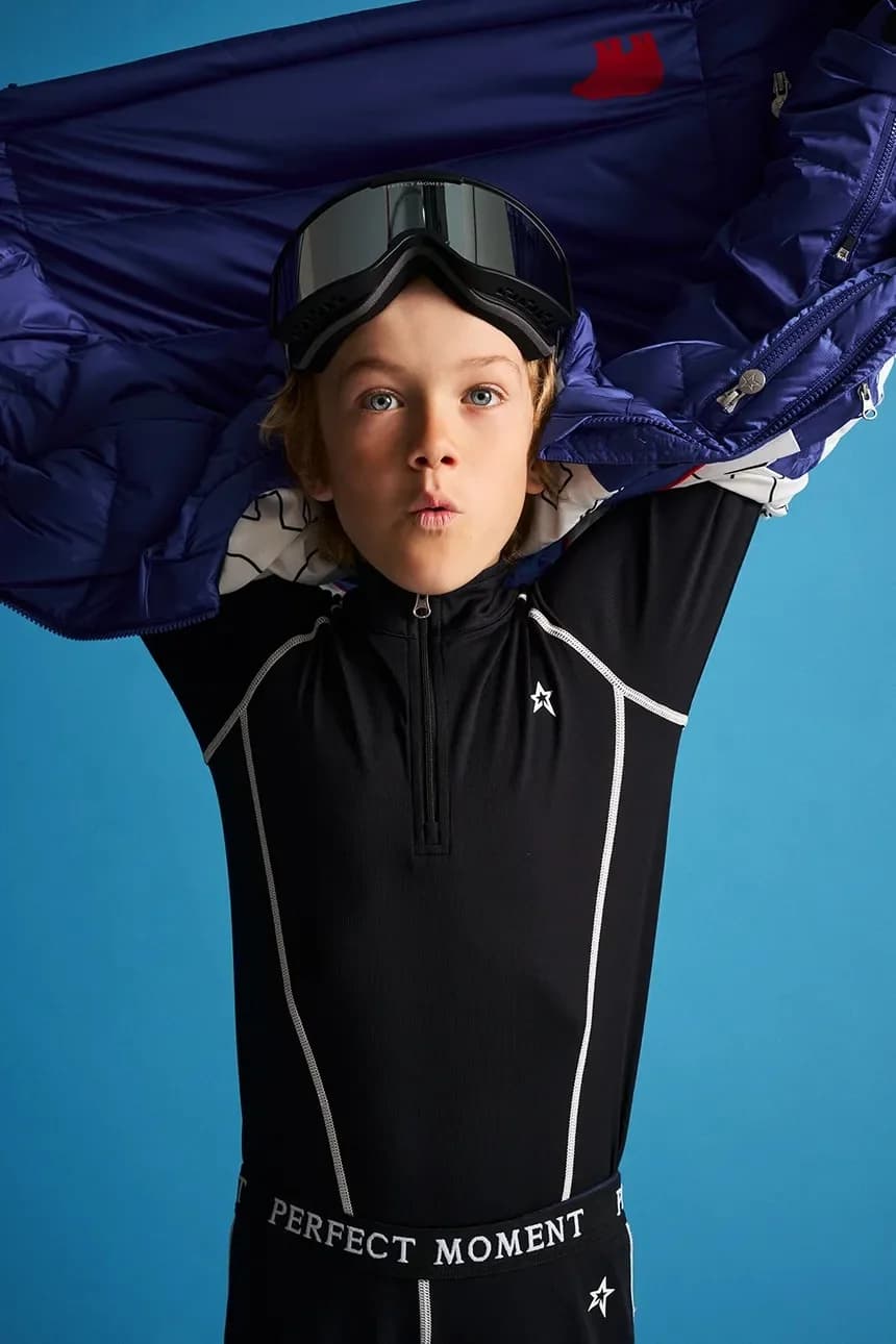 Функциональная детская термобелье с длинными рукавами и половинной молнией. - фото 3