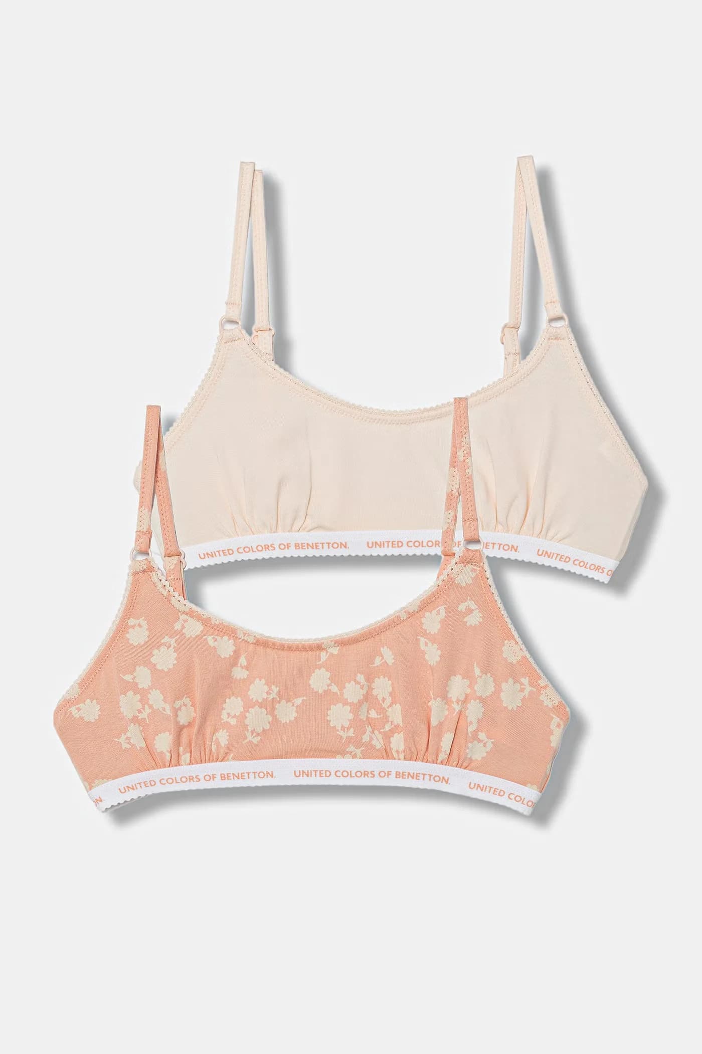 Детский хлопковый бюстгальтер с эластаном, 2 шт.