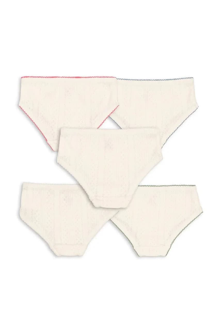 Детские хлопковые трусы MINNA GIRL UNDERPANTS GOTS 5 шт. - фото 2