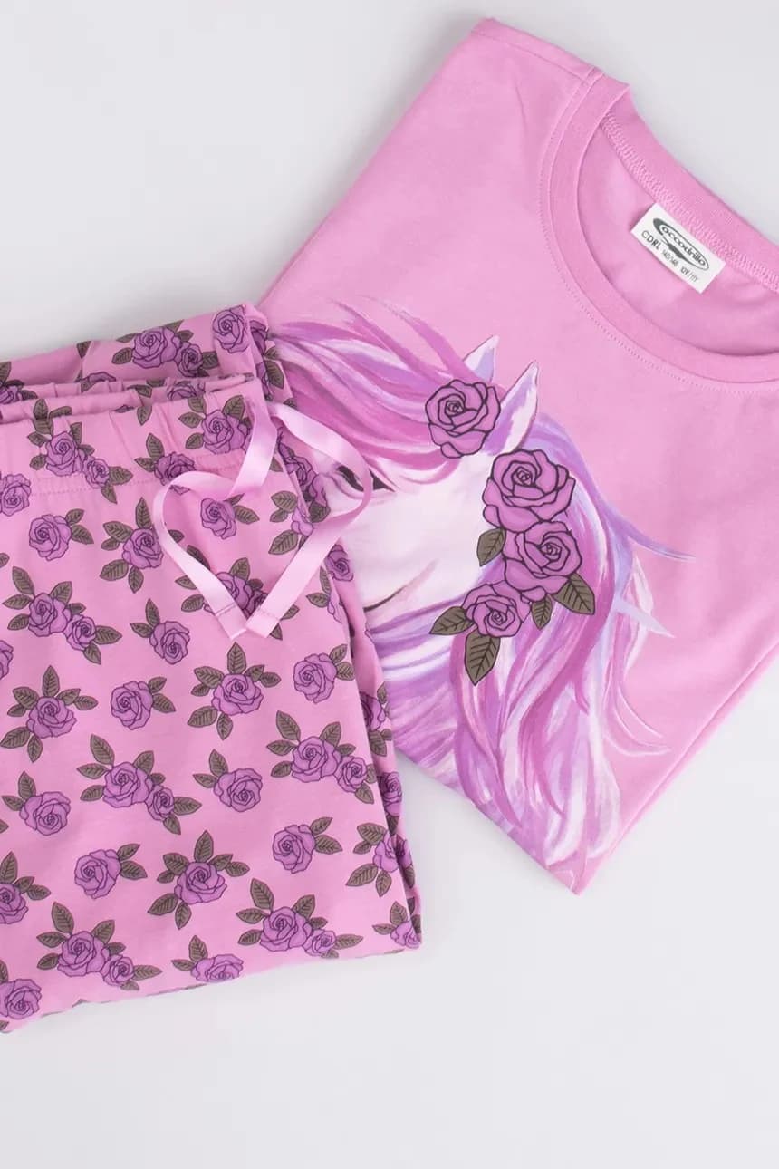 Детский хлопковый пижамный комплект - фото 5