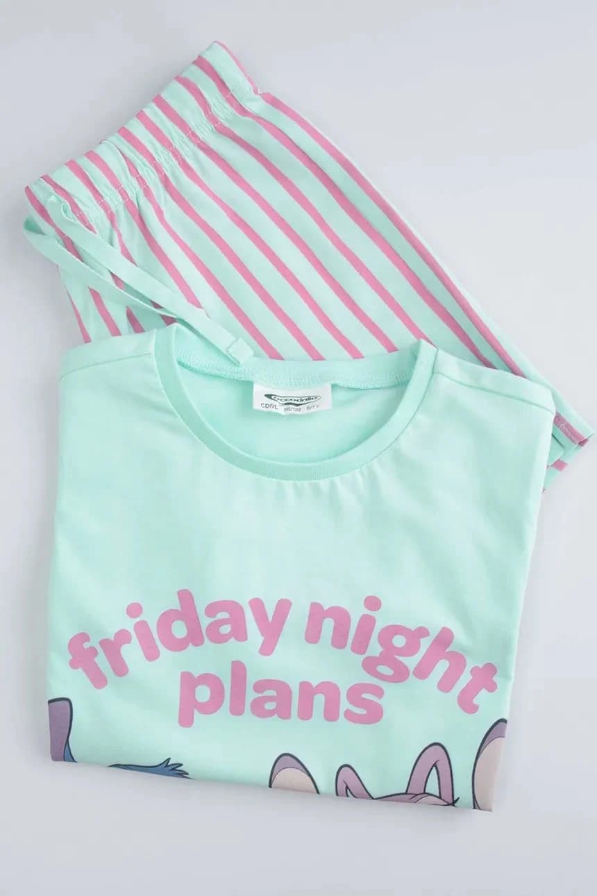 Хлопковая детская пижама-двойка - фото 5