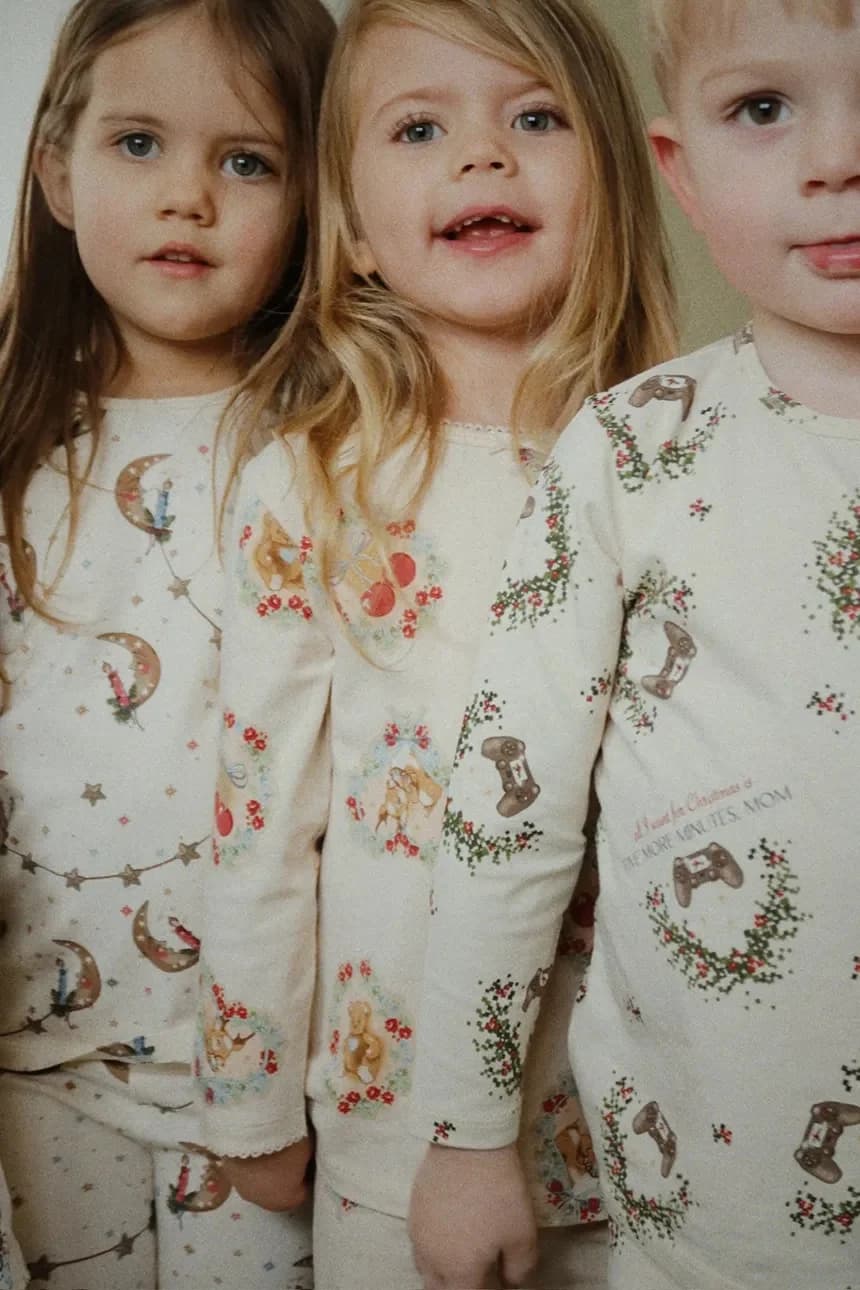 Детские пижамы БАЗОВЫЙ КОМПЛЕКТ БЛУЗКА/БРЮКИ GOTS - фото 9