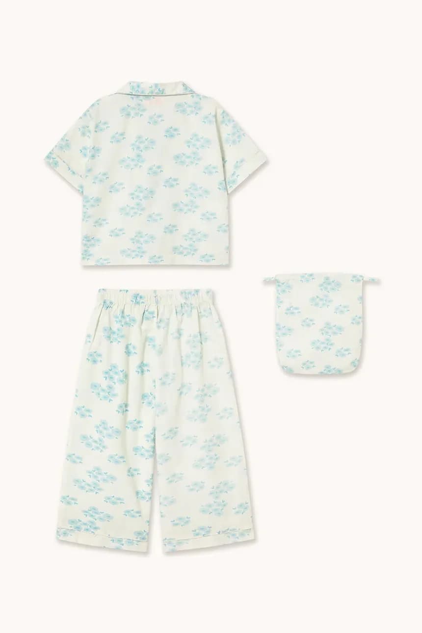 Детская хлопковая пижама ЦВЕТЫ КОМПЛЕКТ - фото 3