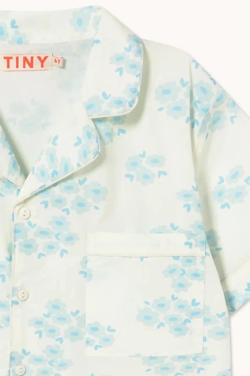 Детская хлопковая пижама ЦВЕТЫ КОМПЛЕКТ - фото 4