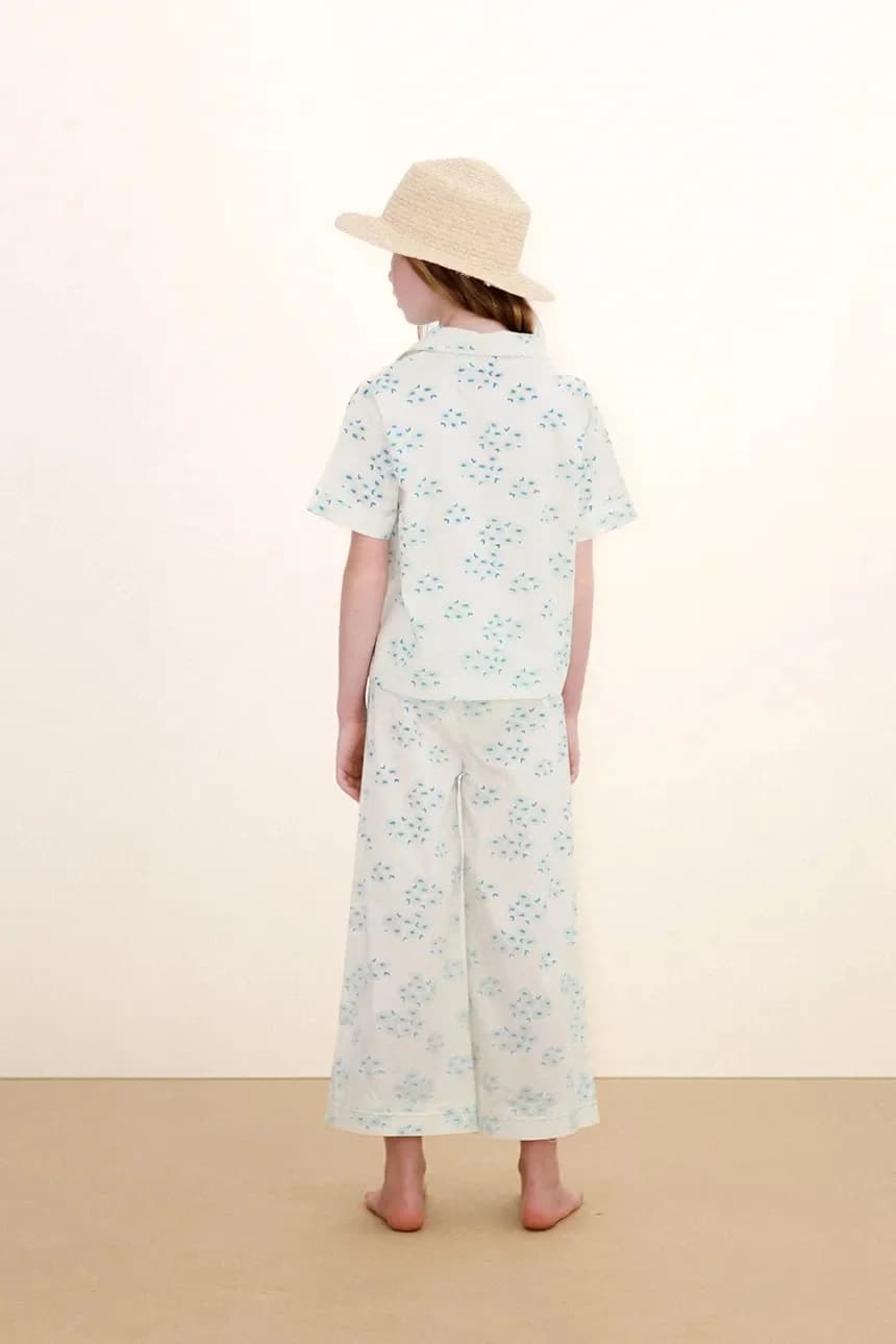 Детская хлопковая пижама ЦВЕТЫ КОМПЛЕКТ - фото 5