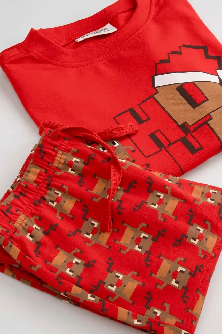 Детский хлопковый пижамный комплект - фото 5