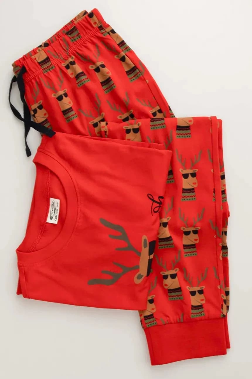 Детский хлопковый пижамный комплект - фото 5