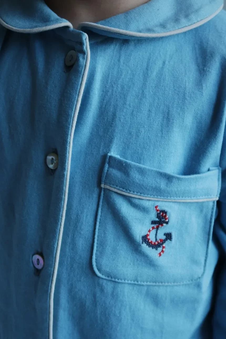 Детская хлопковая пижама PIO SET GOTS - фото 7