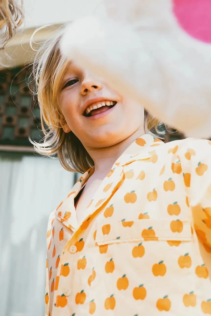 Детская хлопковая пижама ЯБЛОЧНЫЙ КОМПЛЕКТ - фото 3