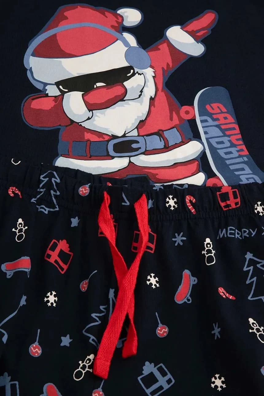 Детский хлопковый пижамный комплект - фото 4