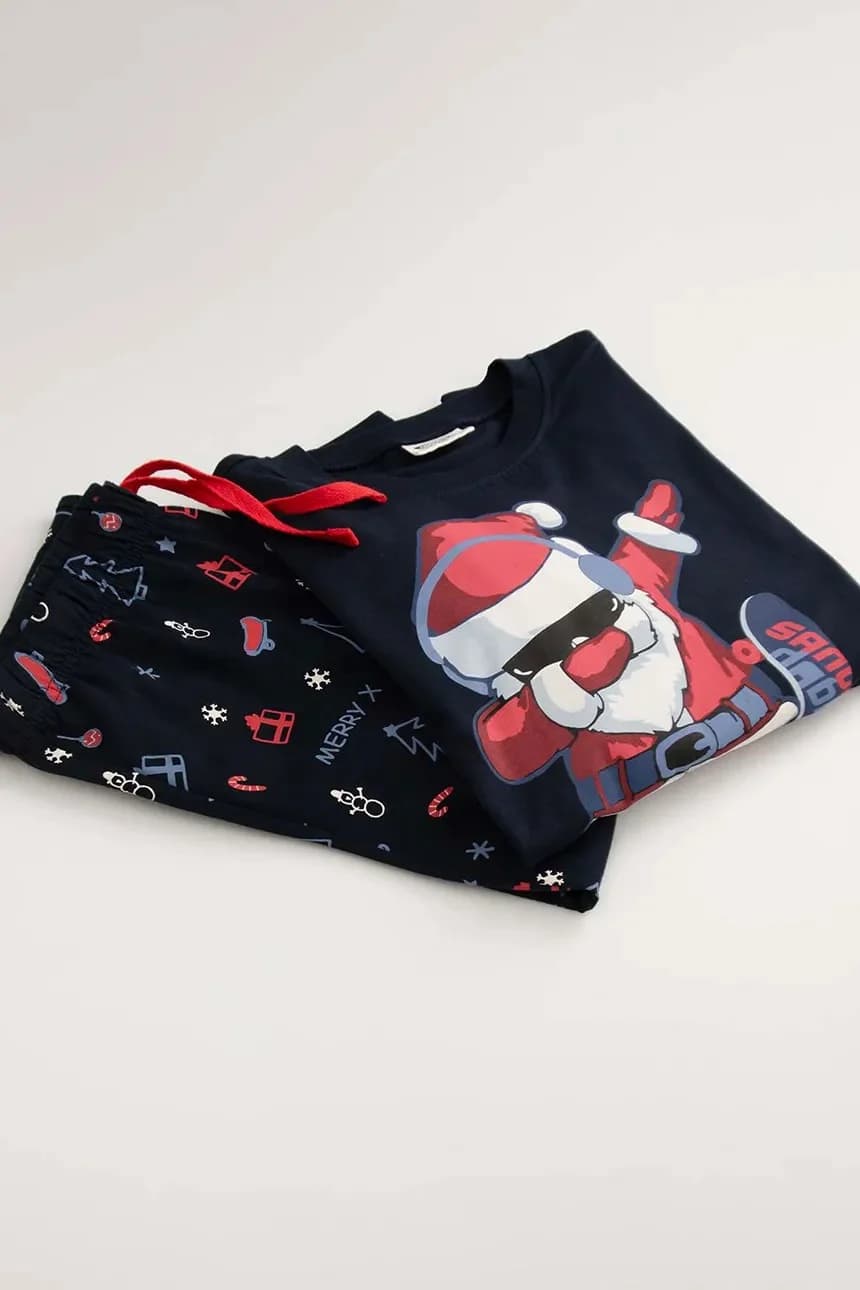 Детский хлопковый пижамный комплект - фото 5