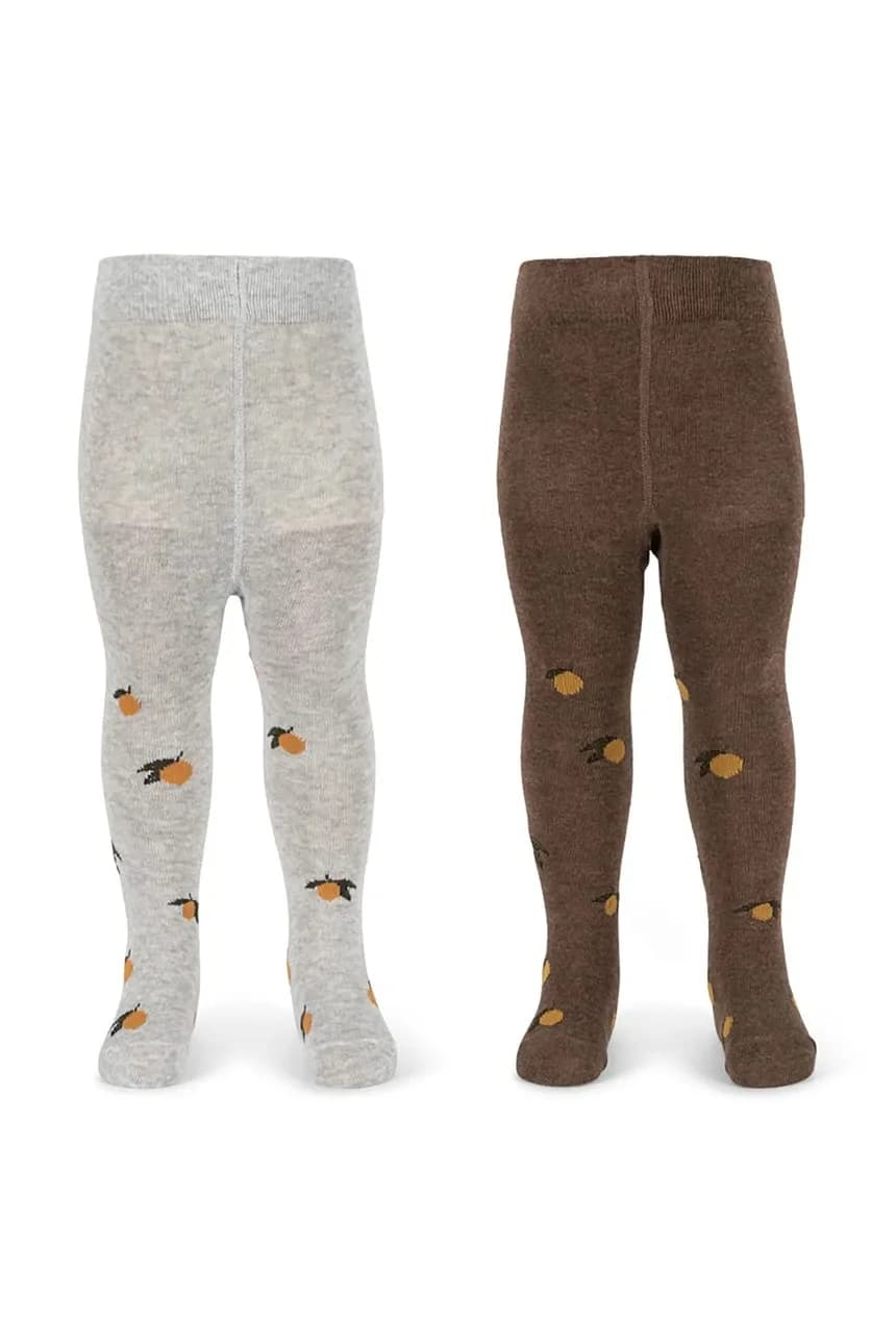 Колготки детские 2 шт. ЖАККАРДОВЫЕ КОЛГОТКИ ЛИМОННЫЕ 2 шт. - фото 3